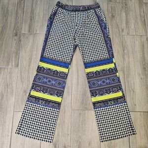 Hale Bob Scarf Print Wide Leg Pants